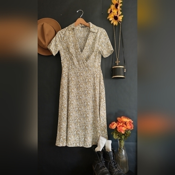 🆕 90s Style Maxi Dress by Shein Eclectic Grampa Dress Fairycore Cottagecore Y2K - Picture 2 of 9